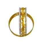 Dual-Tone Gold Finish Kada Bangles
