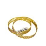 Textured Gold Plated Bangles