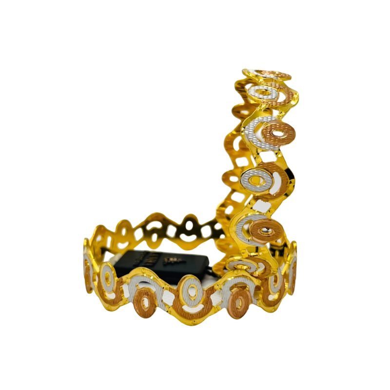 Picsart_25-04-15_12-40-15-490 Multi-Tone Geometric Pattern Bracelet