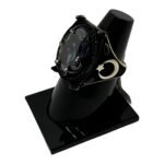 Men's Ring with Moon and Star Design